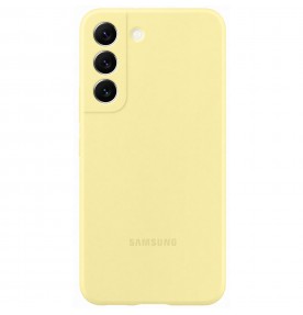 Husa Silicone Cover pentru Samsung Galaxy S22, Yellow