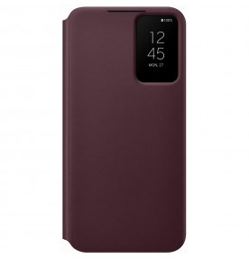 Husa Clear View Cover Samsung Galaxy S22+, Burgundy