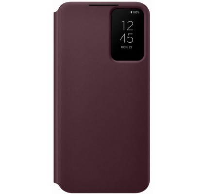 Husa Clear View Cover Samsung Galaxy S22+, Burgundy