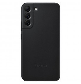 Husa Leather Cover pentru Samsung Galaxy S22+, Black
