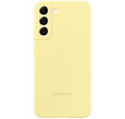 Husa Silicone Cover pentru Samsung Galaxy S22+, Yellow