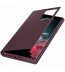 Husa Clear View Cover Samsung Galaxy S22 Ultra, Burgundy