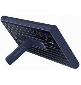 Husa Protective Standing Cover Samsung Galaxy S22 Ultra, Navy