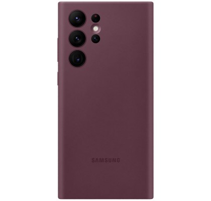 Husa Silicone Cover pentru Samsung Galaxy S22 Ultra, Burgundy