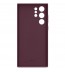 Husa Silicone Cover pentru Samsung Galaxy S22 Ultra, Burgundy