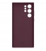 Husa Silicone Cover pentru Samsung Galaxy S22 Ultra, Burgundy