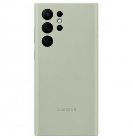 Husa Silicone Cover pentru Samsung Galaxy S22 Ultra, Olive Green