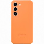 Husa Silicone Cover pentru Samsung Galaxy S23, Orange