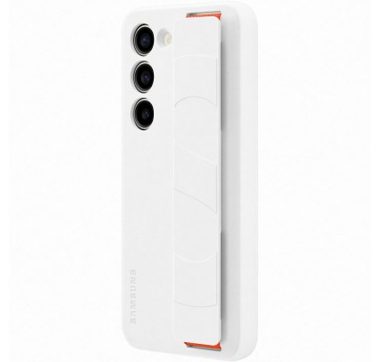 Husa Silicone Grip Case pentru Samsung Galaxy S23, White