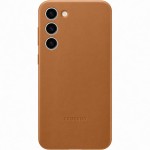 Husa Leather Cover pentru Samsung Galaxy S23+, Camel