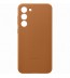 Husa Leather Cover pentru Samsung Galaxy S23+, Camel