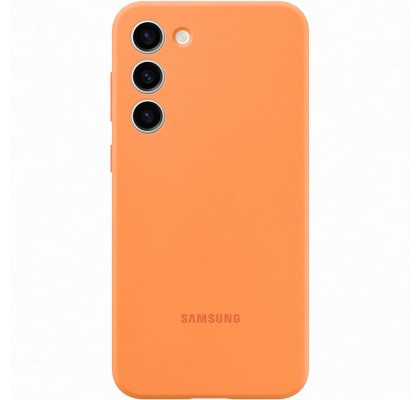 Husa Silicone Cover pentru Samsung Galaxy S23+, Orange