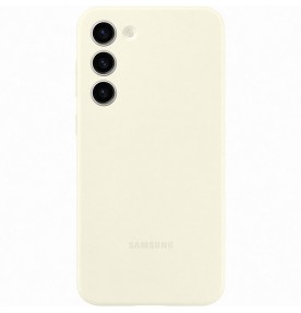 Husa Silicone Cover pentru Samsung Galaxy S23+, Cream
