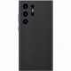 Husa Leather Cover pentru Samsung Galaxy S23 Ultra, Black