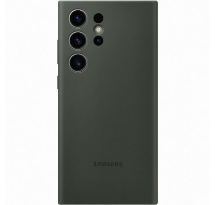 Husa Silicone Cover pentru Samsung Galaxy S23 Ultra, Green