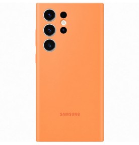 Husa Silicone Cover pentru Samsung Galaxy S23 Ultra, Orange