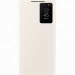 Husa Smart View Wallet  Samsung Galaxy S23 Ultra, Cream