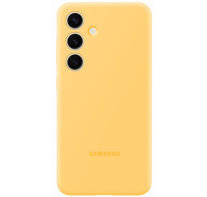 Husa Silicone Case pentru Samsung Galaxy S24, Yellow