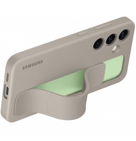 Husa Standing Grip Case pentru Samsung Galaxy S24, Taupe