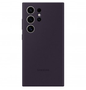 Husa Silicone Case pentru Samsung Galaxy S24 Ultra, Dark Violet