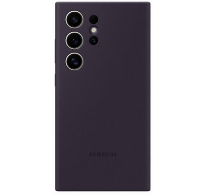 Husa Silicone Case pentru Samsung Galaxy S24 Ultra, Dark Violet