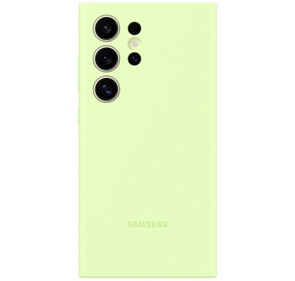 Husa Silicone Case pentru Samsung Galaxy S24 Ultra, Light Green