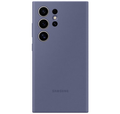 Husa Silicone Case pentru Samsung Galaxy S24 Ultra, Violet
