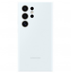 Husa Silicone Case pentru Samsung Galaxy S24 Ultra, White