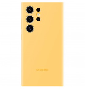 Husa Silicone Case pentru Samsung Galaxy S24 Ultra, Yellow