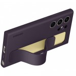 Husa Standing Grip Case pentru Samsung Galaxy S24 Ultra, Dark Violet