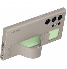 Husa Standing Grip Case pentru Samsung Galaxy S24 Ultra, Taupe