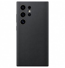 Husa Vegan Leather Case pentru Samsung Galaxy S24 Ultra, Black