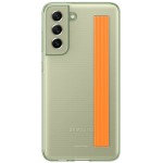 Husa Slim Strap Cover pentru Samsung Galaxy S21 FE, Olive