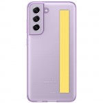 Husa Slim Strap Cover pentru Samsung Galaxy S21 FE, Violet