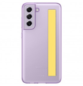 Husa Slim Strap Cover pentru Samsung Galaxy S21 FE, Violet