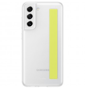 Husa Slim Strap Cover pentru Samsung Galaxy S21 FE, White