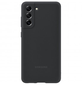 Husa Silicone Cover pentru Samsung Galaxy S21 FE, Black