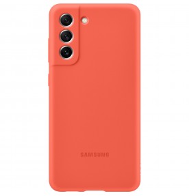 Husa Silicone Cover pentru Samsung Galaxy S21 FE, Coral