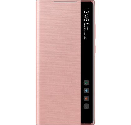 Husa Clear View Cover Samsung Note 20, Copper Brown
