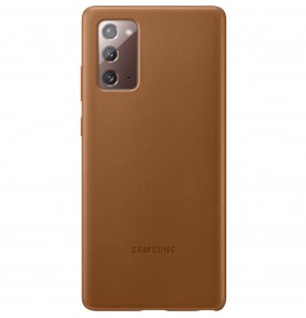 Husa Leather Cover pentru Samsung Note 20, Brown