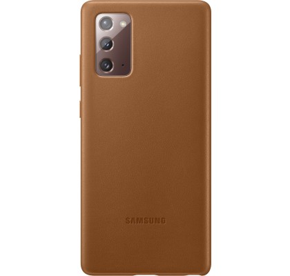 Husa Leather Cover pentru Samsung Note 20, Brown