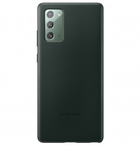 Husa Leather Cover pentru Samsung Note 20, Green