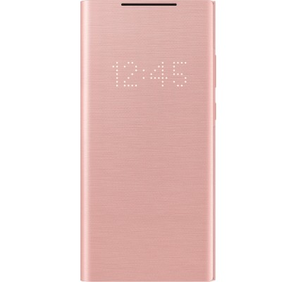 Husa LED View Cover pentru Samsung Note 20, Copper Brown
