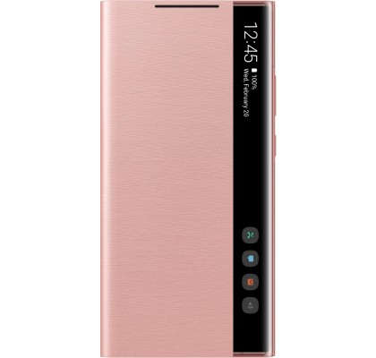 Husa Clear View Cover Samsung Note 20 Ultra, Copper Brown