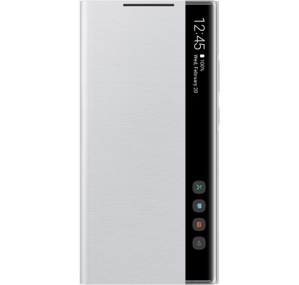 Husa Clear View Cover Samsung Note 20 Ultra, Silver