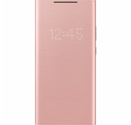 Husa LED View Cover pentru Samsung Note 20 Ultra, Copper Brown