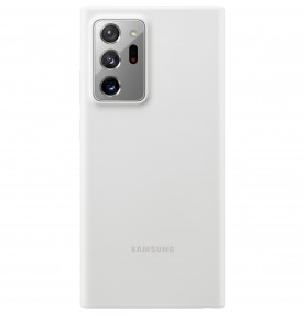 Husa Silicone Cover pentru Samsung Note 20 Ultra, White