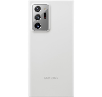 Husa Silicone Cover pentru Samsung Note 20 Ultra, White