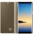 Husa Clear View Standing Cover Samsung Galaxy Note 8, Gold