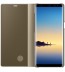 Husa Clear View Standing Cover Samsung Galaxy Note 8, Gold